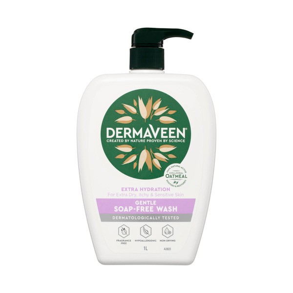 Dermaveen Extra Hydration Gentle Colloidal Oatmeal Soap Free Wash | 1L