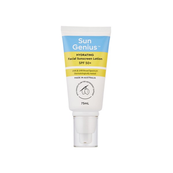 Sun Genius Hydrating Facial Sunscreen Lotion Tube SPF 50+ | 75mL