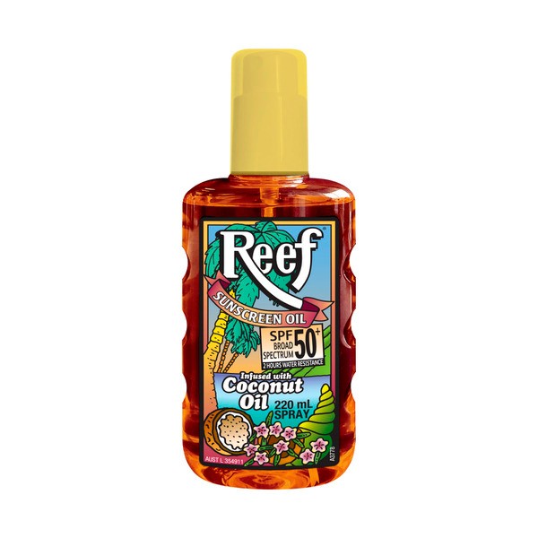 Reef SPF 50+ Sun Tan Coconut Oil Sunscreen Spray | 220mL