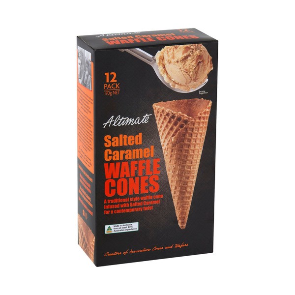Altimate Salted Caramel Waffle Cones | 355mL