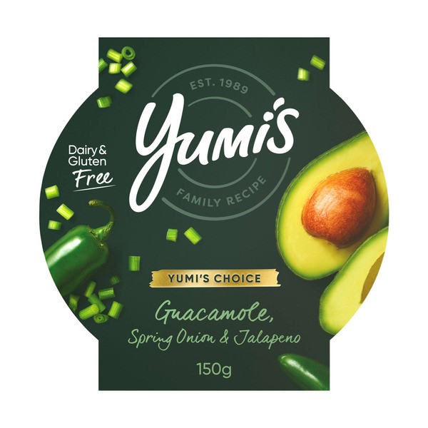 Yumi's Choice Guacamole With Jalapeno And Spring Onion Dip | 150g