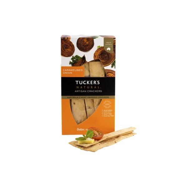 Tuckers Natural Artisan Crackers Caramelised Onion | 100g