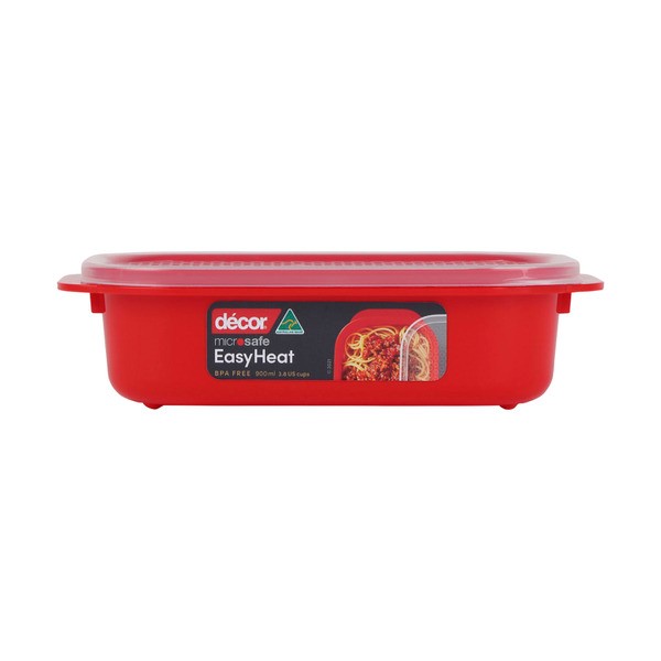 Decor Microsafe Easy Heat Container 900mL | 1 each