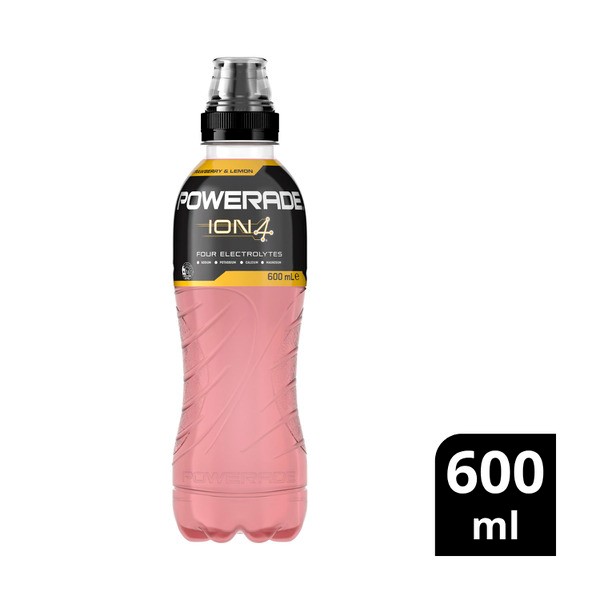Powerade Sports Drink Sipper Cap Stawberry Lemon | 600mL