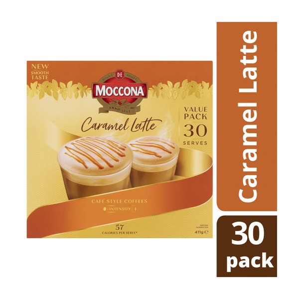 Moccona Cafe Classics Caramel Latte Sachets | 30 pack