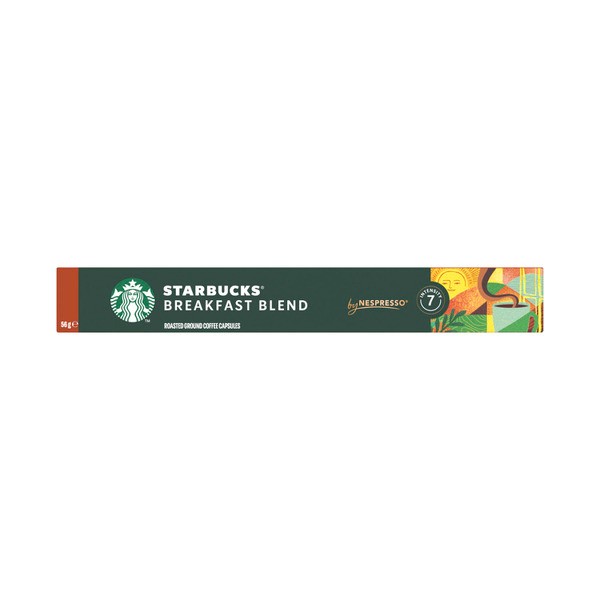 Starbucks Breakfast Blend Capsules By Nespresso | 10 pack