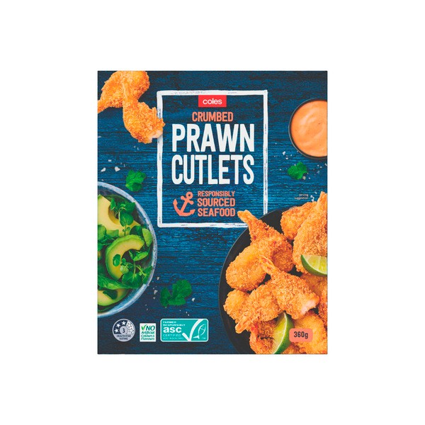 Coles Crumbed Prawn Cutlets | 360g