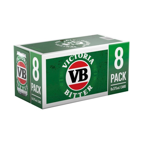 Victoria Bitter Can 375mL | 8 Pack