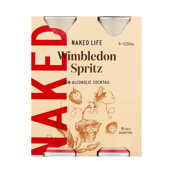 Naked Life Non Alcoholic Cocktail Wimbledon Spritz | 4 pack