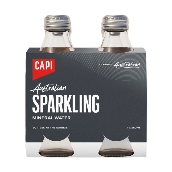 Capi All Australian Sparkling Water 4x250ml | 250mL