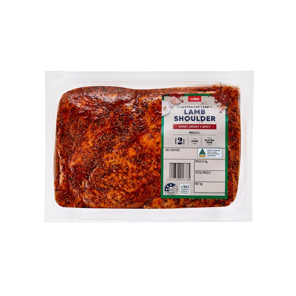 Coles Lamb Shoulder Butterflied With Smokey Marinade | approx. 800g