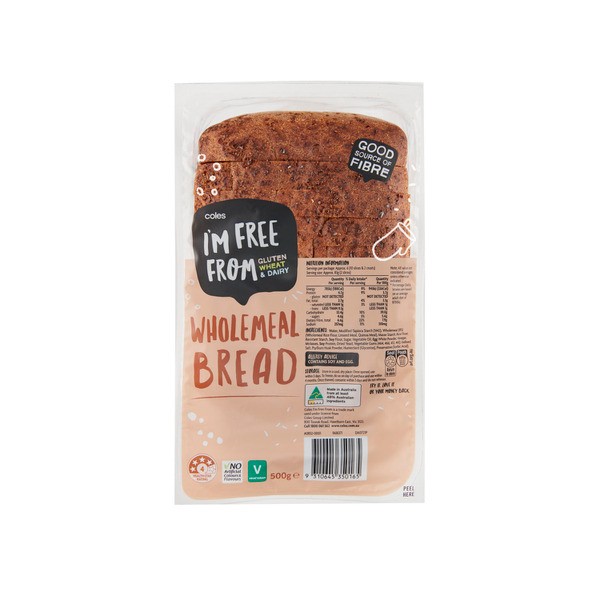 Coles Gluten Free Wholemeal Loaf | 500g