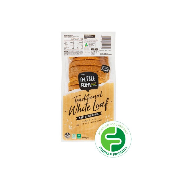 Coles Gluten Free Premium White Loaf | 680g