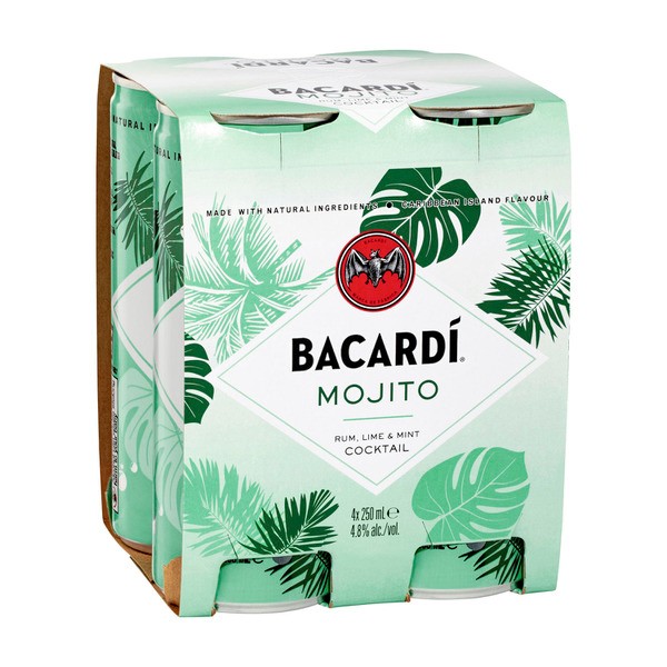 Bacardi Mojito Can 250mL | 4 Pack