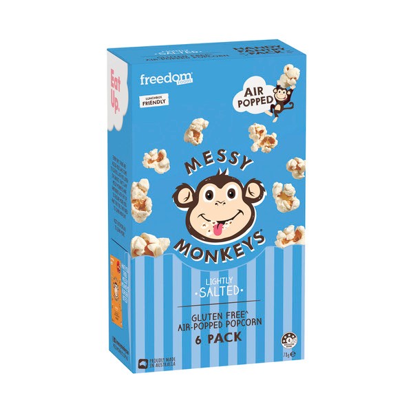 Messy Monkeys Popcorn Lightly Salted 6X13g | 78g
