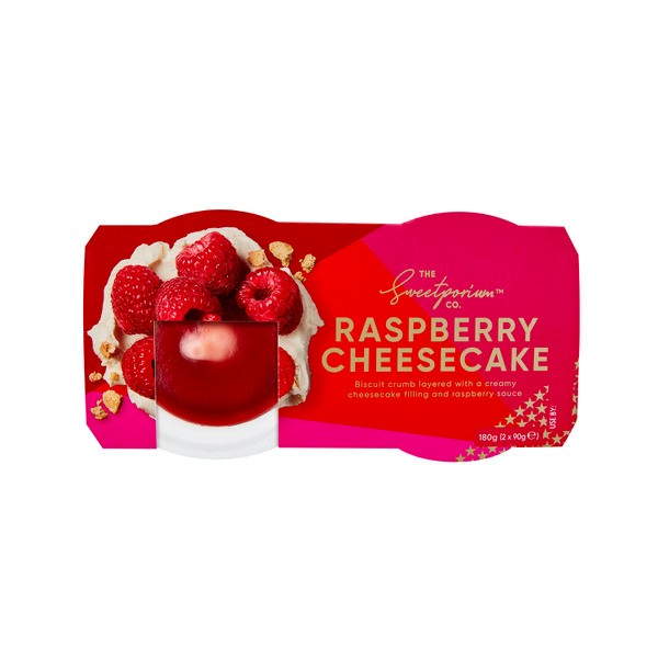 The Sweetporium Co. Raspberry Cheesecake 2 Pack | 180g