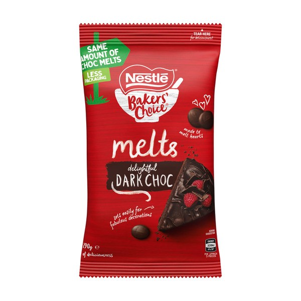 Nestle Bakers' Choice Baking Dark Chocolate Melts | 290g