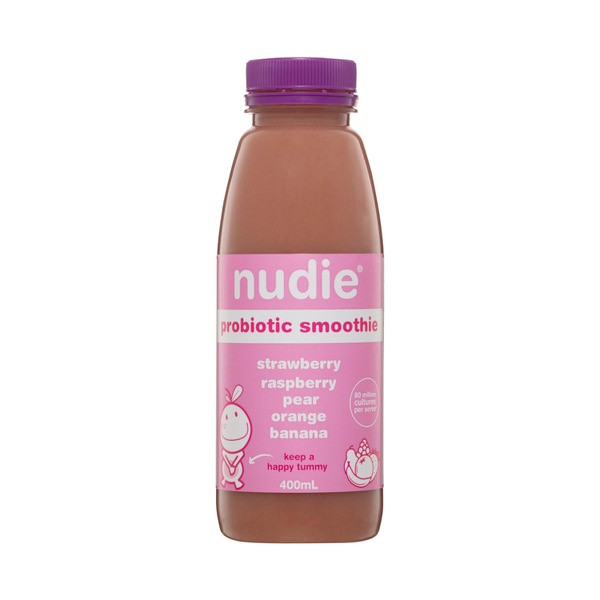 Nudie Probiotic Strawberry & Raspberry Smoothie | 400mL