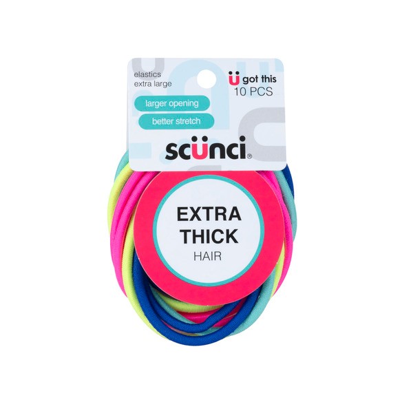 Scunci Extra Thick Elastics | 10 pack