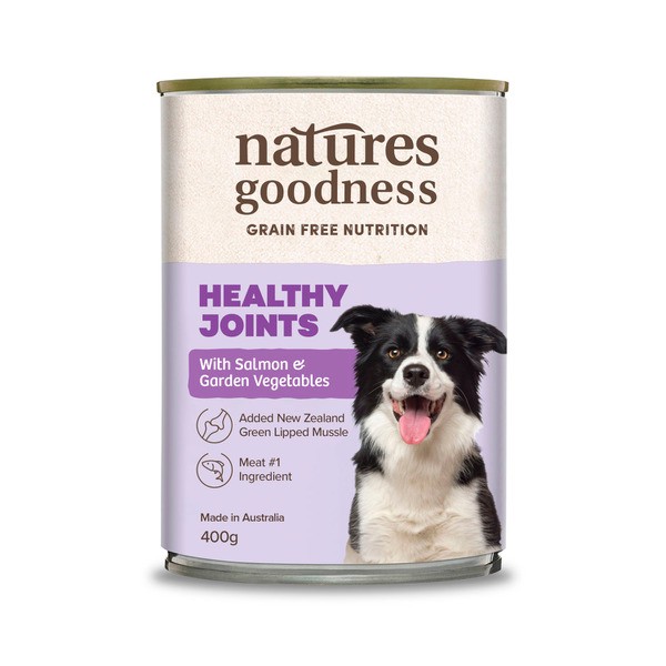 Natures Goodness Grain Free Nutrition Dog Food Healthy Joints With Salmon And Garden Vegetables | 400g