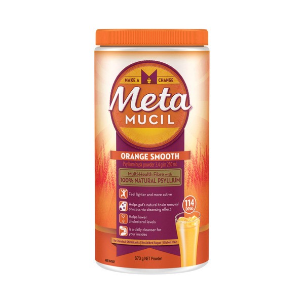 Metamucil Daily Fibre Supplement Smooth Orange 114 Doses | 673g