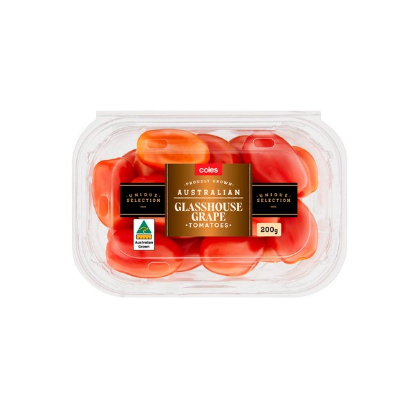 Coles Glasshouse Grape Tomatoes | 200g