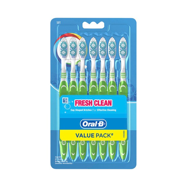 Oral-B All Rounder Fresh Clean Soft Toothbrush | 7 pack