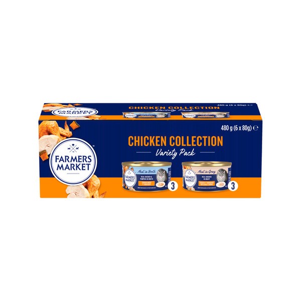 Farmers Market Grain Free Adult Wet Cat Food Chicken Collection Variety Pack | 6 pack