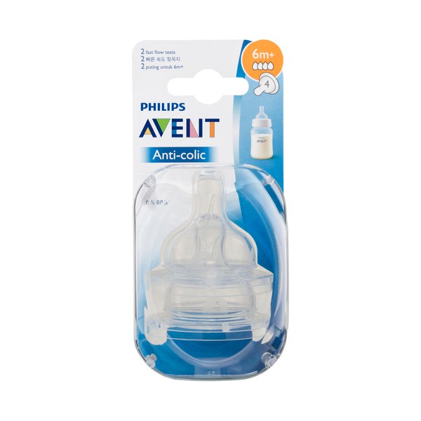 Avent Fast Flow Teat 6+ Months | 2 pack
