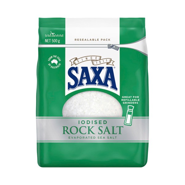 Saxa Iodised Rock Salt Refill | 500g