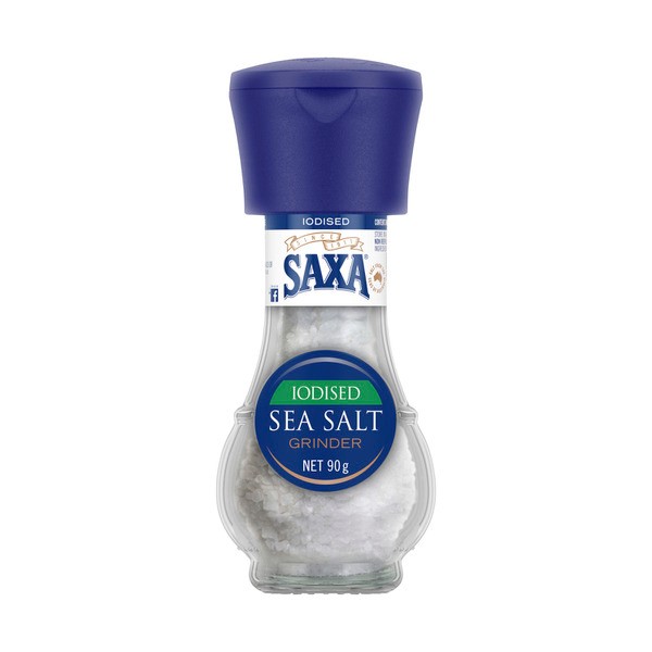 Saxa Iodised Sea Salt Grinder | 90g