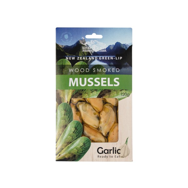 Norfolk Bay Wood Smoked Mussels Garlic | 120g