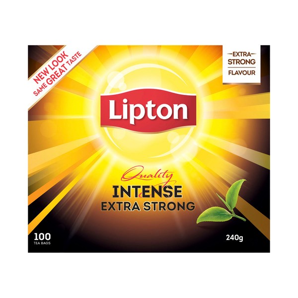 Lipton Intense Extra Strong Black Tea Bags | 100 pack