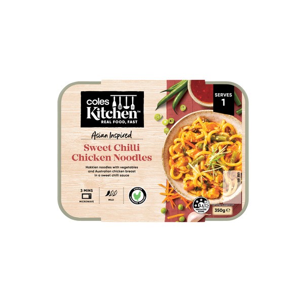 Coles Kitchen Sweet Chilli Chicken Noodles | 350g