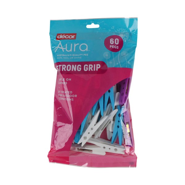 Aura Strong Grip Peg | 60 pack