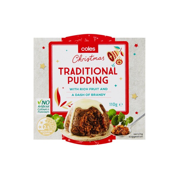 Coles Christmas Pudding Small | 110g