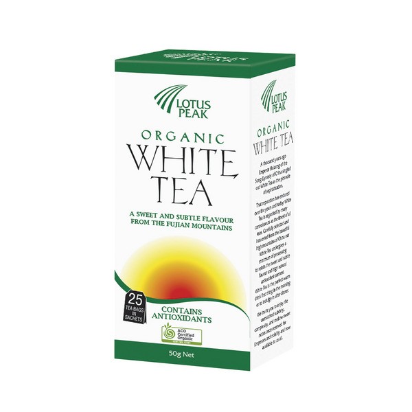 Lotus Peak White Tea Bags 25 pack | 50g