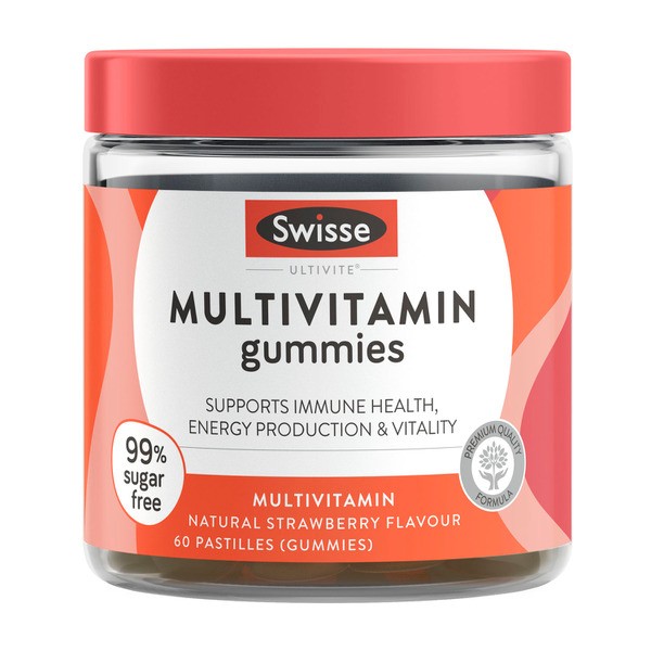 Swisse Ultivite Multivitamin Gummies With Key Nutrients | 60 pack
