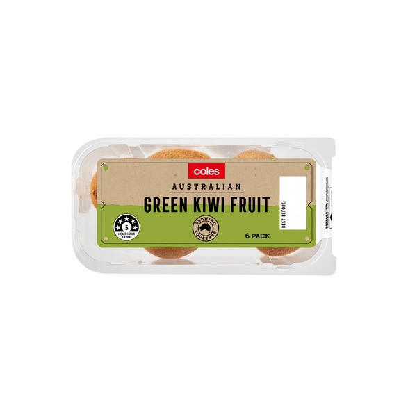Coles Green Kiwifruit Prepack | 6 pack