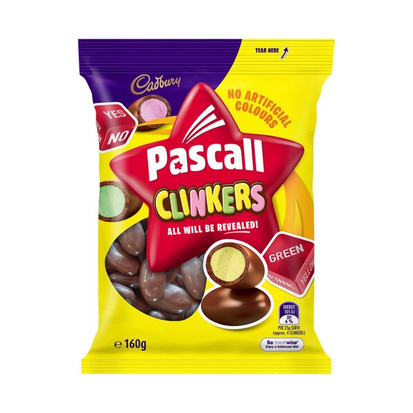 Cadbury Pascall Chocolate Coated Clinkers Lollies | 160g