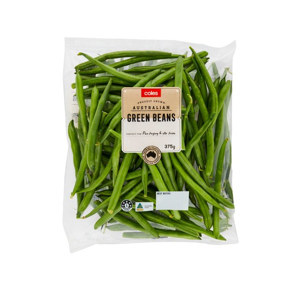 Coles Green Beans Prepacked | 375g