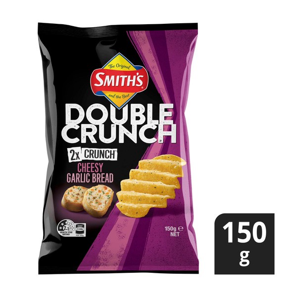 Smith's Double Crunch Cheesy Garlic Bread Potato Chips | 150g