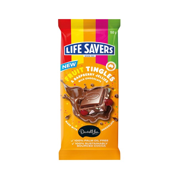 Lifesavers Milk Chocolate Fruit Tingle Block                                                                                                | 160g