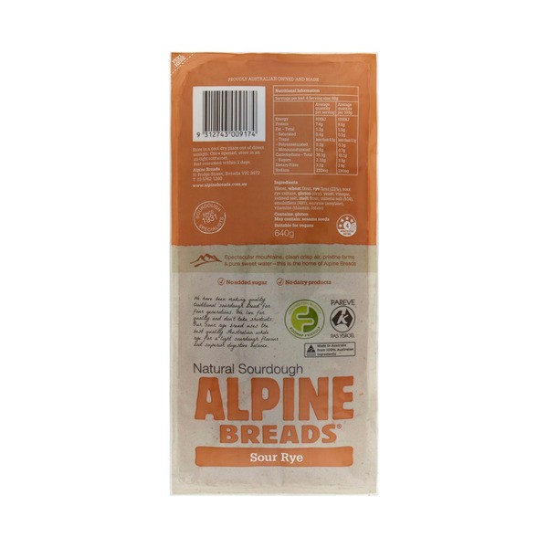 Alpine Bread Rye Sour | 640g