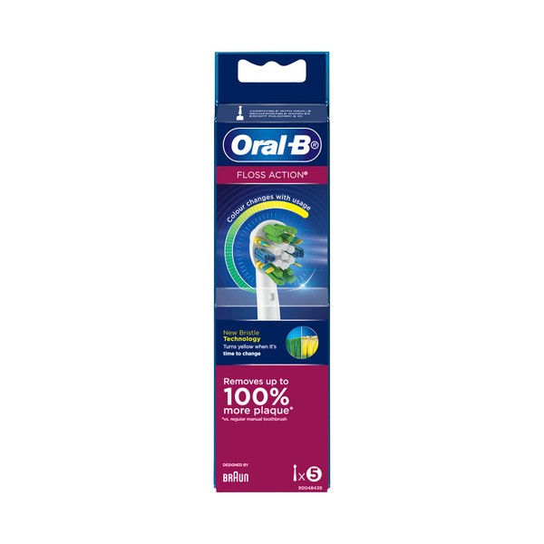 Oral B Floss Action Electric Brush Replacement Head | 5 pack