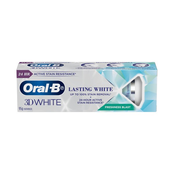 Oral B 3D White Lasting White Freshness Blast Toothpaste | 95g
