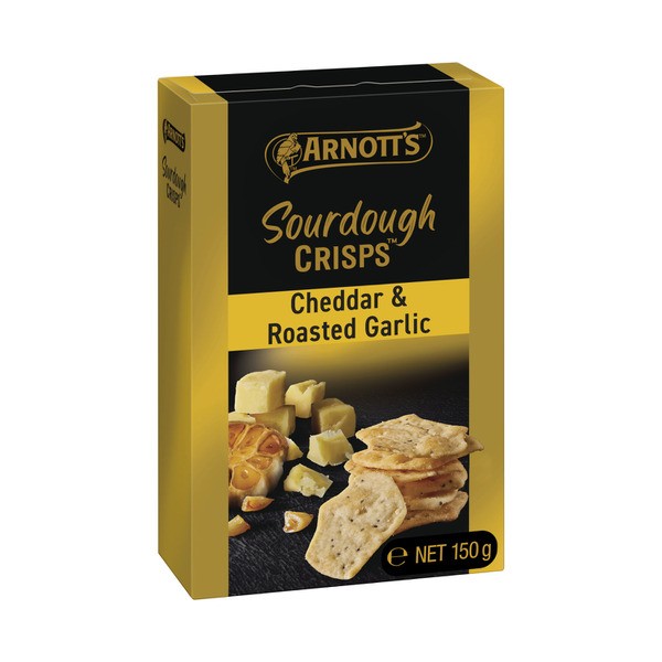 Arnott's Sourdough Crackers Cheddar & Roast Garlic | 150g