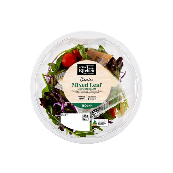 Coles Kitchen Classics Mixed Leaf Garden Salad | 180g
