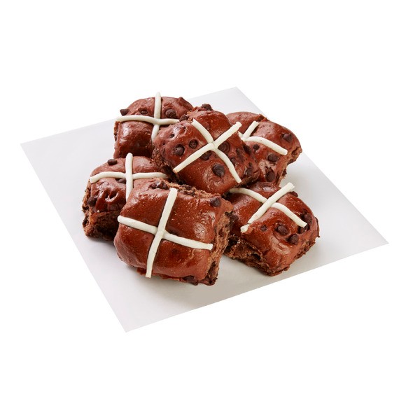 Coles Hot Cross Buns Chocolate | 6 pack