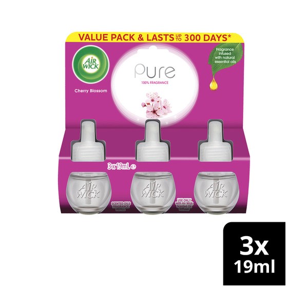 Air Wick Pure Cherry Blossom Plug in Diffuser Refill | 3 pack